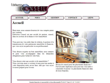 Tablet Screenshot of edelweiss-conseil.com
